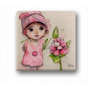 Wall Decoration | For Kids CP | Girl With Flower CP_7400102