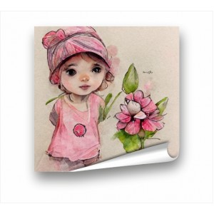 Wall Decoration | For Kids PP | Girl With Flower PP_7400102