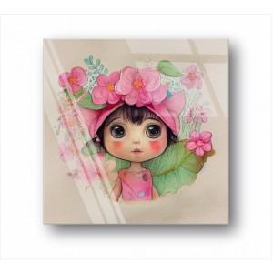 Wall Decoration | For Kids GP | Girl With Flower GP_7400103