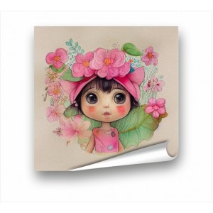 Wall Decoration | For Kids PP | Girl With Flower PP_7400103