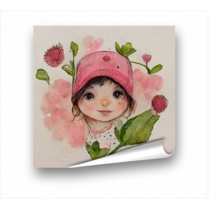 Wall Decoration | For Kids PP | Girl With Flower PP_7400104
