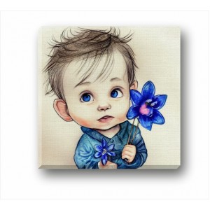 Wall Decoration | Canvas | Boy With Flower CP_7400201