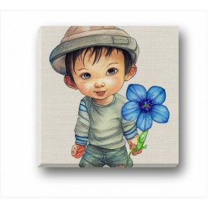 Wall Decoration | Canvas | Boy With Flower CP_7400202