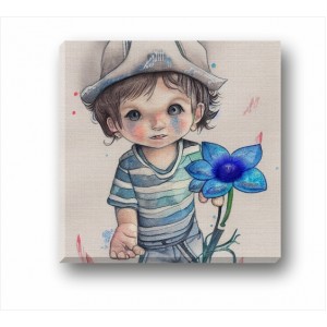 Wall Decoration | Children | Boy With Flower CP_7400203
