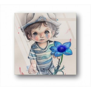 Wall Decoration | Glass | Boy With Flower GP_7400203