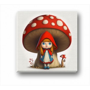 Wall Decoration | For Kids CP | Girl With Mushroom CP_7400802
