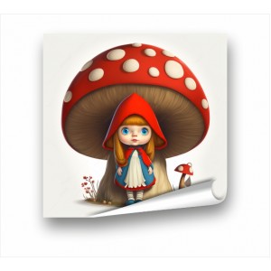 Wall Decoration | Posters |  Girl With Mushroom PP_7400802