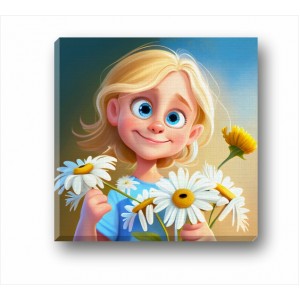 Wall Decoration | For Kids CP | Girl With Flower CP_7401602