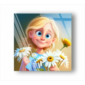Wall Decoration | For Kids GP | Girl With Flower GP_7401602