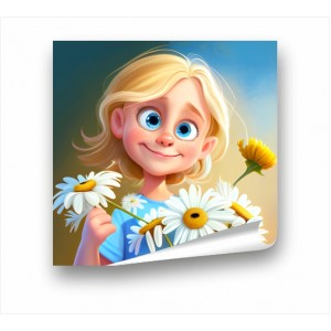Wall Decoration | Posters | Girl With Flower PP_7401602