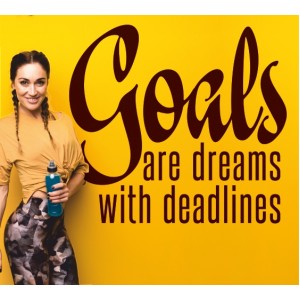 Wall Decoration | For Motivation | Goals Are...