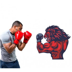 Wall Decoration | Fitness | Boxing, Lion