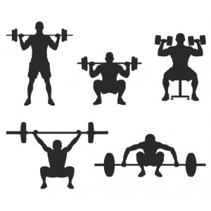 Wall Decoration | Silhouettes | Weights 301, Men