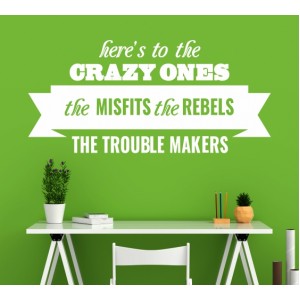 Wall Decoration | Motivating  | Crazy ones