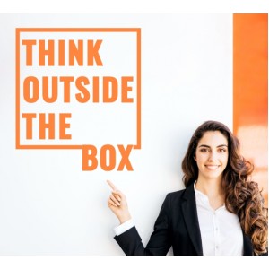 Wall Decoration | For Motivation | Think Outside The Box