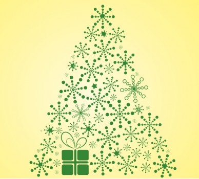 Christmas Tree 11, Snowflakes