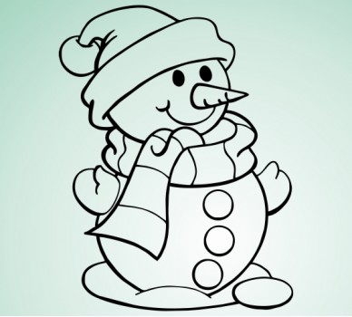 Snowman 4, Smiling