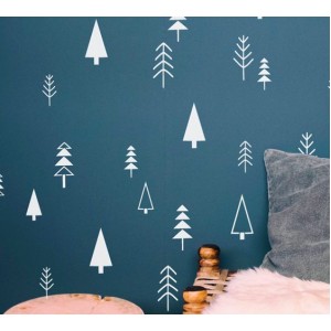 Wall Decoration | Bedroom  | Pine trees