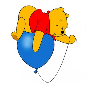 Wall Decoration | Kids Room  | Winnie the Pooh, Flying on a Balloon