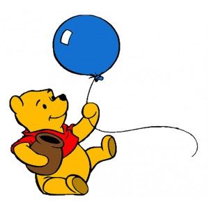 Wall Decoration | Winnie Pooh  | Winnie the Pooh, With a Balloon and Honey pot
