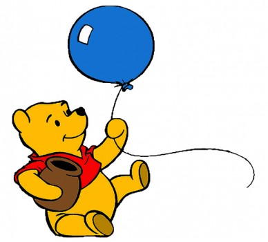 Winnie the Pooh, With a Balloon and Honey pot