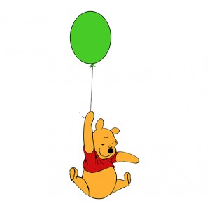 Wall Decoration | Kids Room  | Winnie the Pooh, Flying a Balloon 46418
