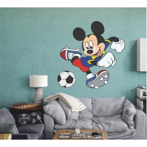 Wall Decoration | More Cartoons  | Mickey Mouse, Football player