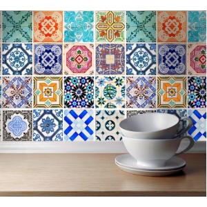 Wall Decoration | For Tiles and Floor | Lisbon, 16 pcs.