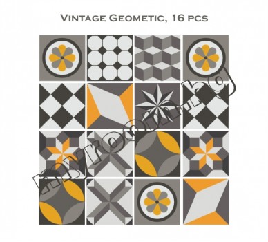 Vintage Geometric, 16 pcs.