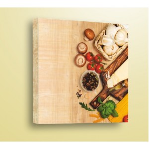 Wall Decoration | For Kitchen, Wood | Parmegiano and Garlic