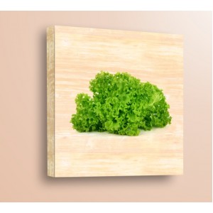 Wall Decoration | For Kitchen, Wood | Lettuce