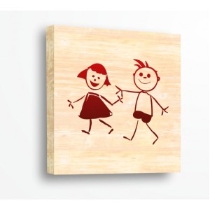 Wall Decoration | Shapes, Wood | Kids Hand drawing, Wood