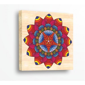 Wall Decoration | Shapes, Wood | Flower Mandala 21024