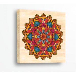 Wall Decoration | Shapes, Wood | Colorful Mandala 21029