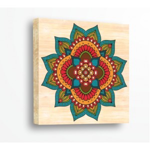 Wall Decoration | Shapes, Wood | Colorful Mandala 214725