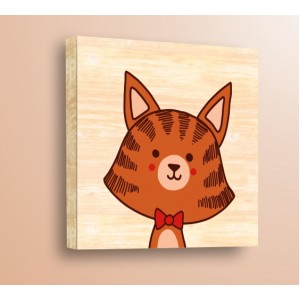 Wall Decoration | For Kids, Wood | Wild Animals, Tiger