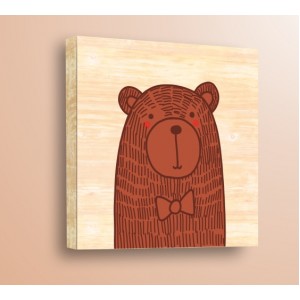 Wall Decoration | For Kids, Wood | Wild Animals, Bear