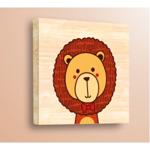 Wall Decoration | For Kids, Wood | Wild Animals, Lion