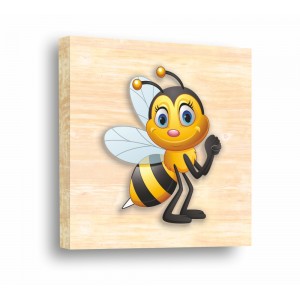 Wall Decoration | For Kids, Wood | Cute Little Bee 61007