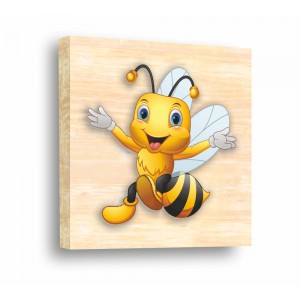 Wall Decoration | For Kids, Wood | Cute Little Bee 61008