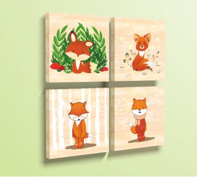 Fox Seasons, Set of 4