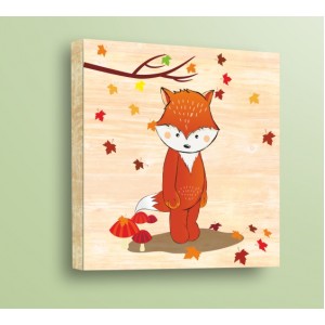 Wall Decoration | For Kids, Wood | Fox and Autumn