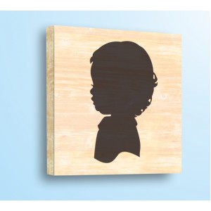 Wall Decoration | For Kids, Wood | Profile of a Boy