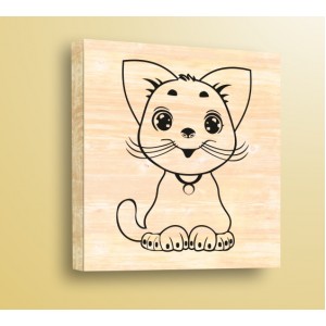 Wall Decoration | Cats | Cat 670110, Wood