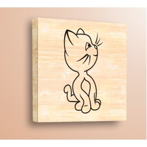 Wall Decoration | Cats | Cat 670125, Wood