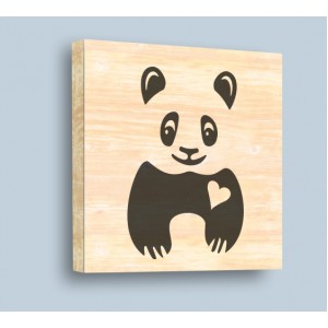 Wall Decoration | Wood | Loving Panda, Wood