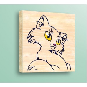 Wall Decoration | For Kids, Wood | Cat 910013