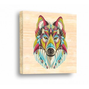 Wall Decoration | For connoisseurs, Wood | Wolf 910113, Indian Motifs