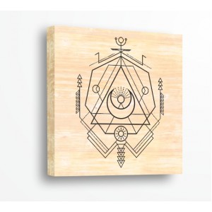 Wall Decoration | For connoisseurs, Wood | Sacred Geometry, Triangle