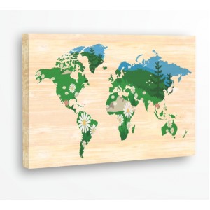 Wall Decoration | For connoisseurs, Wood | Green World, Wood